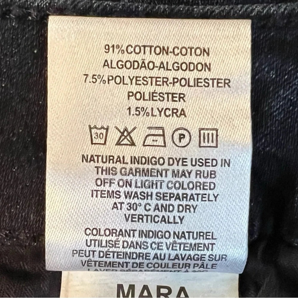 NWT DL1961 Mara Instasculpt Straight Jeans Yuma Dark Wash Size 24 - Picture 6 of 15